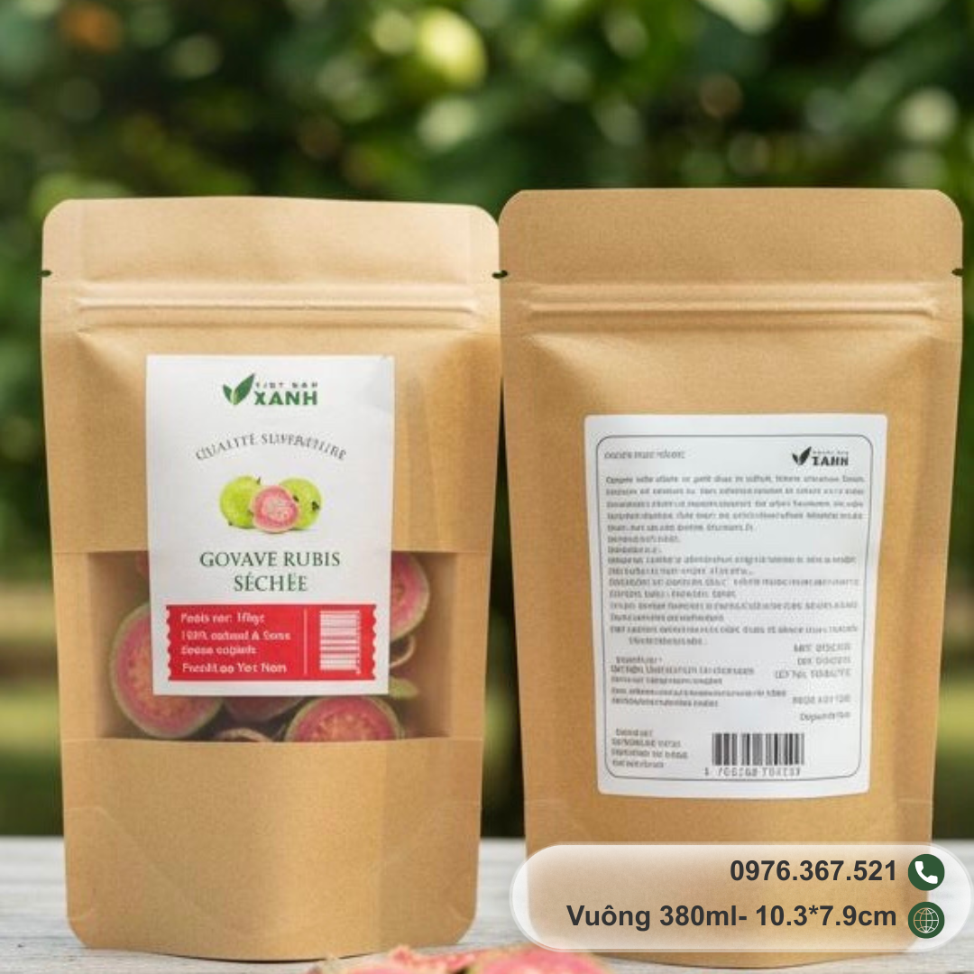 Túi giấy ổi sấy dẻo vnxanh